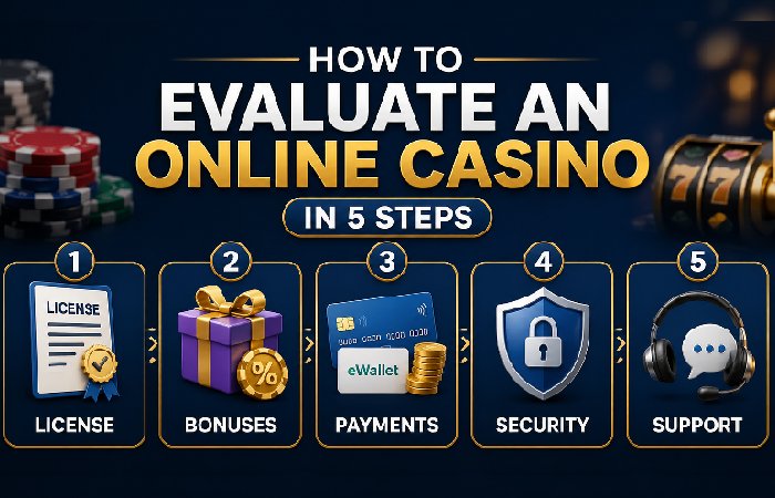 how evaluate an online casino in 5 steps