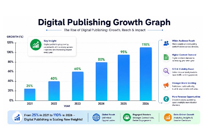 digital publishing growth graph