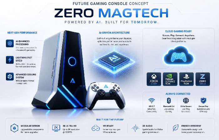 future gaming console concept – zero magtech