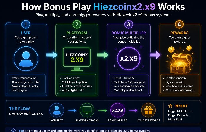 how bonus play hiezcoinx2.x9 works