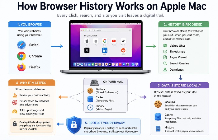 how browser history works
