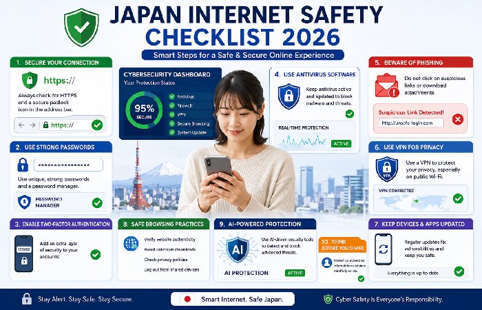japan cybersecurity checklist for safe browsing