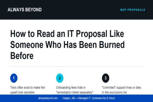 how to read an it proposal